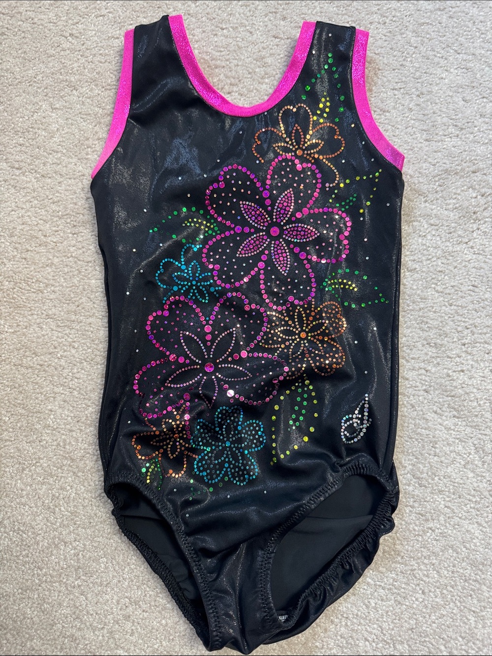 Sweet & Sparkly Jagwear gymnastics leotard